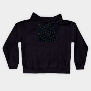 woodsy leaves pattern Kids Hoodie